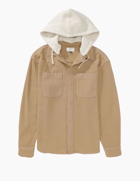 Sobrecamisa casual American Eagle de algodón manga larga para hombre