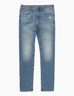 Jeans slim American Eagle deslavado para hombre