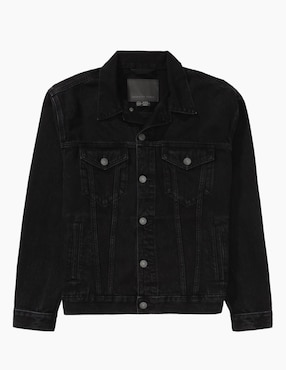 Chamarra Denim American Eagle de algodón con bolsillos para hombre