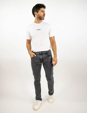 Jeans slim Furor deslavado para hombre