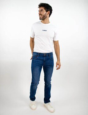 Jeans slim Furor deslavado para hombre