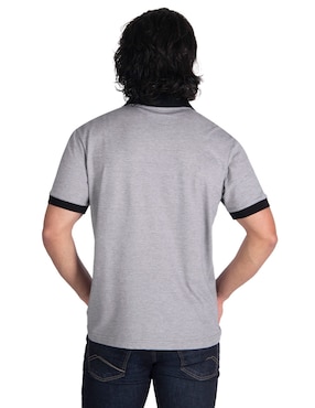 Playera Silver Plate cuello polo para hombre