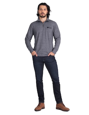 Playera Silver Plate Cuello alto para hombre