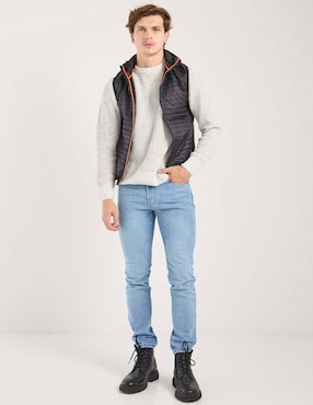 Chaleco Silver Plate capitonado para hombre