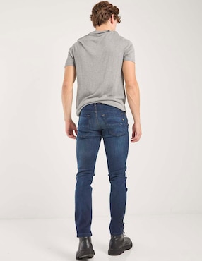 Jeans skinny Silver Plate deslavado para hombre