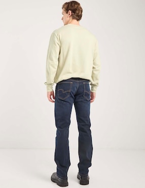 Jeans straight Silver Plate lavado obscuro para hombre