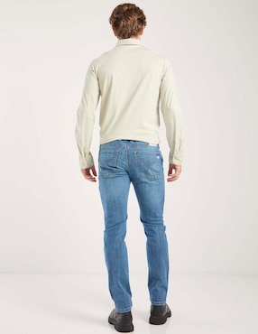 Jeans skinny Silver Plate lavado stone wash para hombre