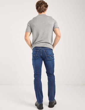 Jeans slim Silver Plate lavado stone wash para hombre
