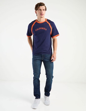 Jeans slim Silver Plate lavado stone wash para hombre