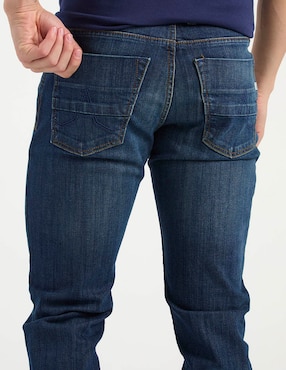 Jeans slim Silver Plate lavado stone wash para hombre
