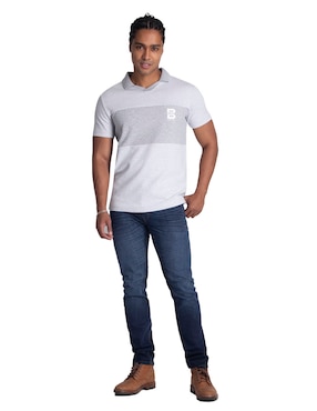 Playera tipo polo Silver Plate para hombre
