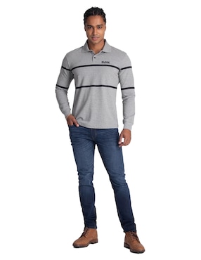 Playera tipo polo Silver Plate para hombre
