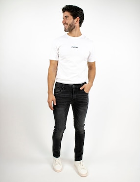 Jeans slim Furor deslavado para hombre