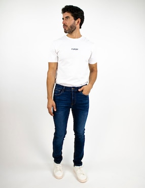 Jeans skinny Furor deslavado para hombre