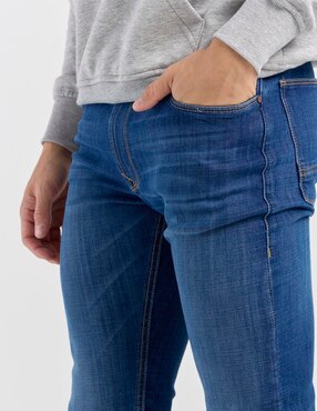Jeans skinny Silver Plate lavado stone wash para hombre