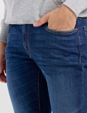 Jeans skinny Silver Plate lavado stone wash para hombre