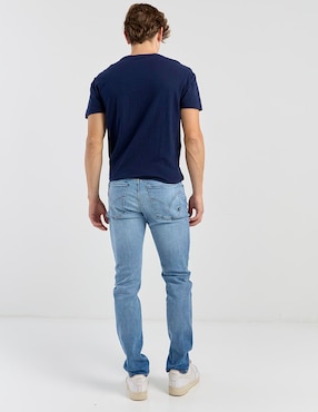 Jeans skinny Silver Plate lavado stone wash para hombre