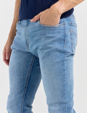 Jeans skinny Silver Plate lavado stone wash para hombre