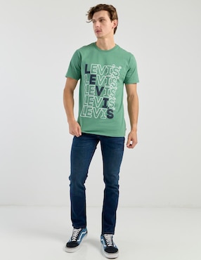 Jeans skinny Silver Plate lavado stone wash para hombre