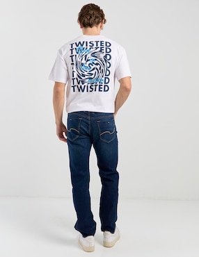 Jeans slim Silver Plate lavado stone wash para hombre