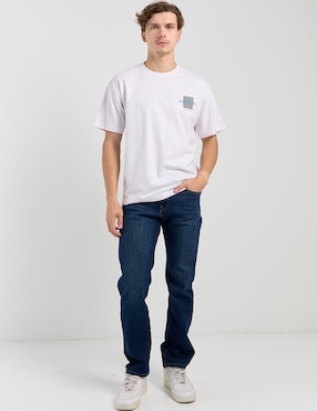 Jeans slim Silver Plate lavado stone wash para hombre