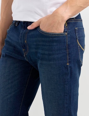Jeans slim Silver Plate lavado stone wash para hombre