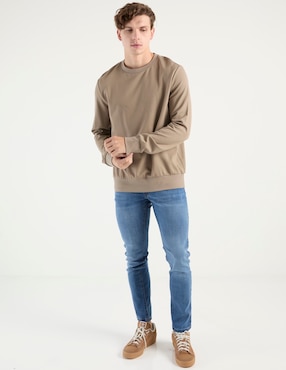 Jeans super skinny Silver Plate lavado stone wash para hombre