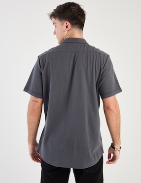 Camisa casual Silver Plate manga corta para hombre