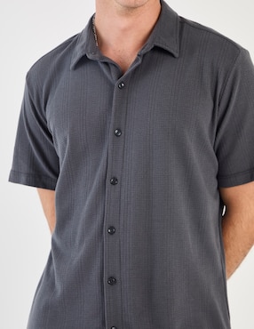 Camisa casual Silver Plate manga corta para hombre