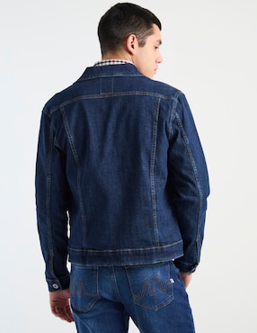 Chamarra denim Silver Plate con bolsillos para hombre