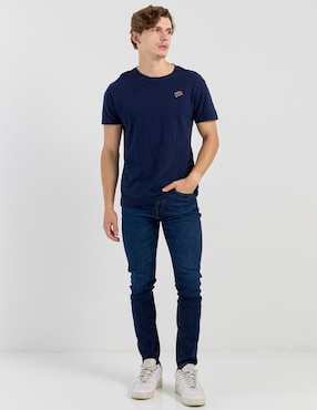 Jeans ultra skinny American Eagle lavado whisker para hombre