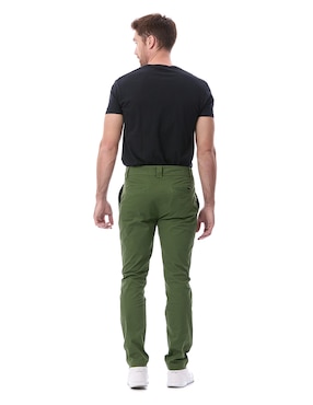 Pantalón chino regular Buffalo de gabardina para hombre