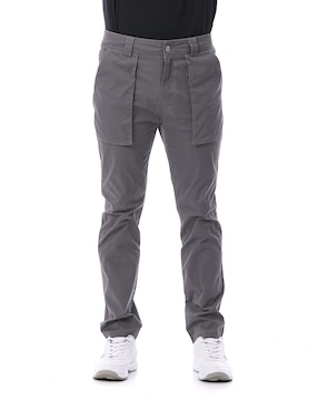 Pantalón chino regular Buffalo de gabardina para hombre