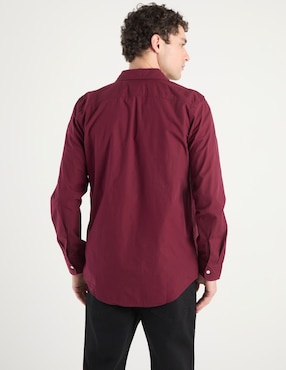 Camisa casual American Eagle de algodón manga larga para hombre
