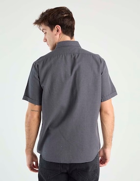 Camisa casual Silver Plate manga corta para hombre