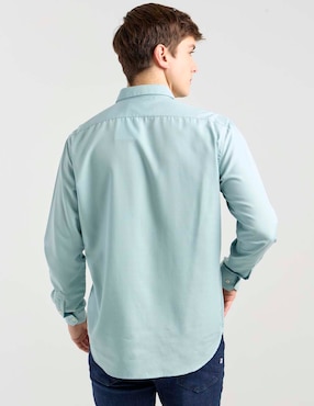Camisa casual Silver Plate manga larga para hombre