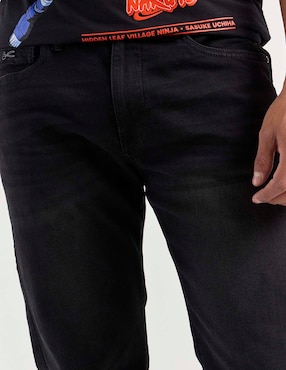 Jeans wide leg Silver Plate lavado obscuro para hombre