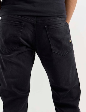 Jeans wide leg Silver Plate lavado obscuro para hombre