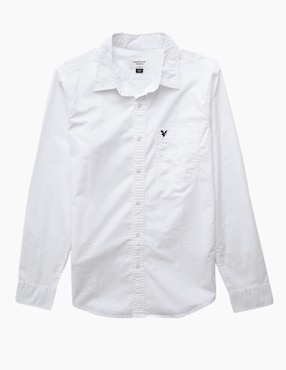 Camisa casual American Eagle de algodón manga larga para hombre
