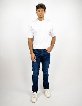 Jeans slim Furor deslavado para hombre