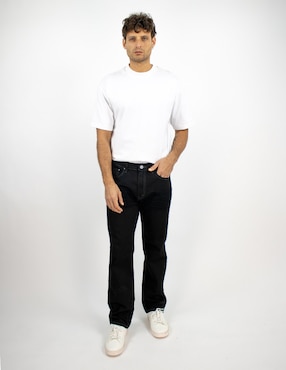 Jeans straight Furor lavado obscuro para hombre