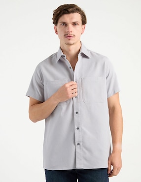 Camisa casual Silver Plate manga corta para hombre