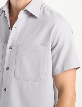 Camisa casual Silver Plate manga corta para hombre