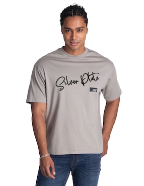 Playera Silver Plate cuello redondo para hombre
