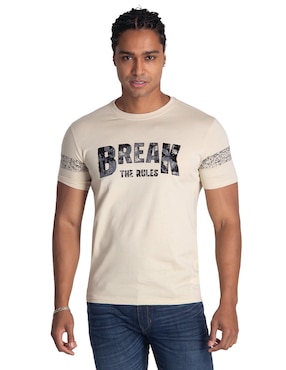Playera Silver Plate cuello redondo para hombre