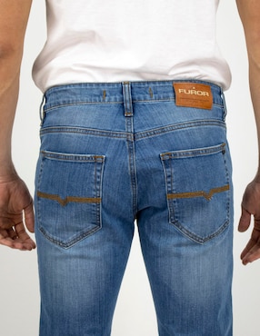 Jeans slim Furor OS 02263 lavado medio para hombre