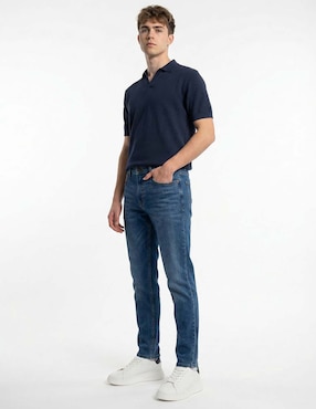 Jeans slim Silver Plate lavado stone wash para hombre