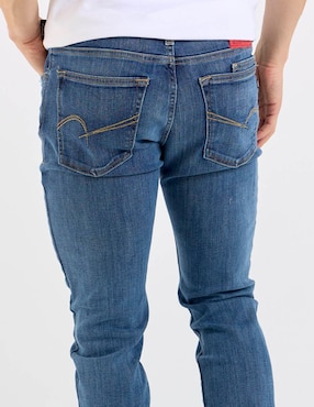 Jeans slim Silver Plate deslavado para hombre