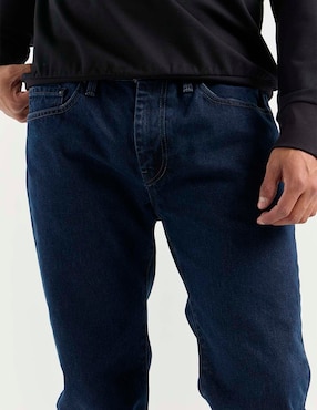Jeans straight Silver Plate lavado obscuro para hombre