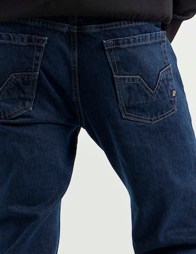 Jeans straight Silver Plate lavado obscuro para hombre